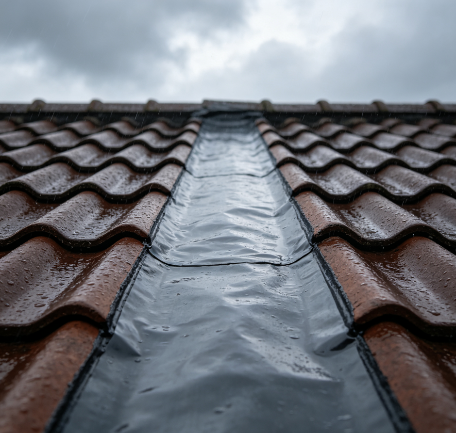 Sloping Ridge Rain Sealing